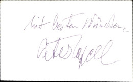 Delcampe - Autogrammkarte Schauspieler Peter Capell - Schauspieler
