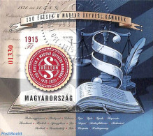 Delcampe - Hungary 2025 Lawyers Ass. S/s, Red Number, Mint NH, Various - Justice - Neufs
