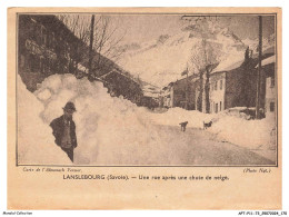 Delcampe - APTP11-0889-73 - LANSLEBOURG - Une Rue Après Une Chute De Neige - Saint Jean De Maurienne
