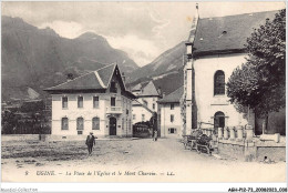 Delcampe - AGHP12-0879-73 - UGINE - La Place De L'église Et Le Mont Charvin - Ugine