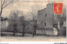 Delcampe - ACPP2-73-0167 - LE-BOURGET-DU-LAC - Les Ruines Du Chateau Des Princes De Savoie Construit En 1248 Par Thomas II - Le Bourget Du Lac