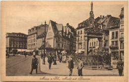 Delcampe - Mainz - Markt Mit Brunnen - Mainz