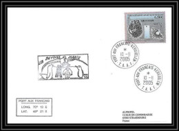 Delcampe - 2530 ANTARCTIC Terres Australes TAAF Lettre Dufresne 2 55ème Mission Les Petites Maries 10/11/2005 N°433 - Lettres & Documents