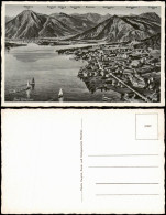 Delcampe - Ansichtskarte Bad Wiessee Stadt Aus Der Vogelschau Künstlerkarte 1935 - Bad Wiessee