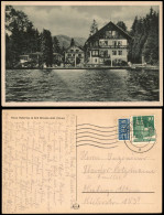 Delcampe - Ansichtskarte Bad Wiessee Haus Hubertus - Schwimmbad 1951 - Bad Wiessee