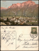 Delcampe - Ansichtskarte Mittenwald Blick über Die Stadt 1910 - Mittenwald