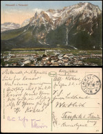 Delcampe - Ansichtskarte Mittenwald Stadt U. Karwendel 1915 - Mittenwald