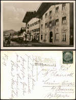Delcampe - Ansichtskarte Mittenwald Neunerhaus Am Ober-Markt, Autos 1938 - Mittenwald