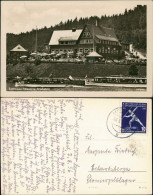 Delcampe - Ansichtskarte Lauenhain-Mittweida Zschopautalsperre Restaurant Schiffe 1956 - Mittweida