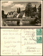 Delcampe - Ansichtskarte Olbernhau Partie An Der Flöha Mit Kegelbrücke - Fotokarte 1956 - Olbernhau