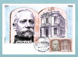Delcampe - Carte Maximum Monaco 1986 - Première Constitution - YT 1532 - Cartas Máxima