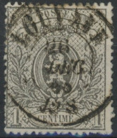 Delcampe - [O SUP] N° 23A, Superbe Obl Centrale DC 'Louvain' - 1866-1867 Piccolo Leone