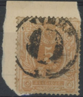 Delcampe - [O SUP] N° 28 Sur Fragment - Obl Anvers O - 1869-1883 Leopoldo II