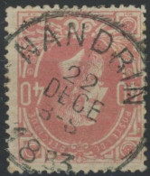 Delcampe - [O SUP] N° 34, Superbe Obl Centrale SC 'Nandrin' - 1869-1883 Leopoldo II