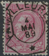 Delcampe - [O SUP] N° 46, Jolie Obl TG 'Tilleur' - 1884-1891 Leopoldo II