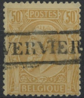 Delcampe - [O SUP] N° 50, Superbement Annulé De La Griffe Encadrée 'VERVIERS' - 1884-1891 Leopoldo II