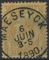 Delcampe - [O SUP] N° 50, Jolie Obl SC 'Maeseyck' - 1884-1891 Leopoldo II