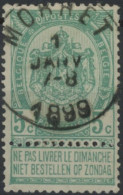 Delcampe - [O SUP] N° 56 (vert-bleu, Rare), Jolie Obl SC 'Morhet' - 1893-1900 Barba Corta