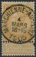 Delcampe - [O SUP] N° 65a, Superbe Obl SC 'Marchienne Au Pont' - 1893-1900 Barba Corta