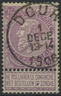 Delcampe - [O SUP] N° 67, Jolie Obl SC 'Dour' - 1893-1900 Barba Corta