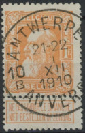 Delcampe - [O SUP] N° 79, Jolie Obl SC Bilingue 'Antwerpen' - 1905 Barba Grossa