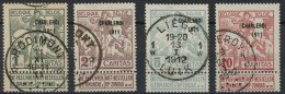 Delcampe - [O TB] N° 100/06, La Série Complète Des 4 Valeurs - Fond Ligné - Cote: 39€ - 1910-1911 Caritas