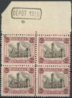Delcampe - [** SUP] N° 182Aa, Bloc De 4 - DEPOT 1920 - Autres & Non Classés