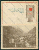 Delcampe - Aosta Saint Vincent Pubblicitaria Doppia Cartolina QQ5993 - Aosta