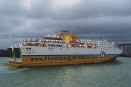 Delcampe - Sardinia Vera Transmanche Ferry Postcard Size Real Photo #SDF345 - Fähren