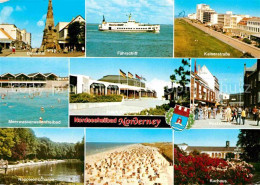 Delcampe - Norderney Nordseebad Denkmal Faehrschiff Kaiserstr Meerwasserwellenbad Poststr N - Norderney