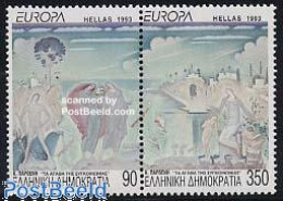 Delcampe - Greece 1993 Europa, Modern Art 2v [:], Mint NH, History - Europa (cept) - Art - Modern Art (1850-present) - Neufs