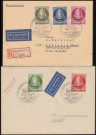 Delcampe - 82-86 Glocke/Klöppel Rechts - Kompletter Satz Auf Zwei FDC, FA Schlegel BPP - Lettres & Documents