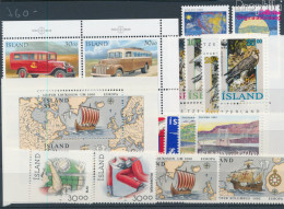 Delcampe - Island Postfrisch Sport 1992 Sport, Amerika, Gerfalke U.a.  (10963586 - Ungebraucht
