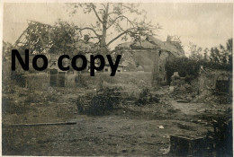 Delcampe - PHOTO ALLEMANDE - QUARTIER DE L'EGLISE A MONTAUBAN PRES DE FRICOURT - LONGUEVAL SOMME - GUERRE 1914 1918 - War, Military