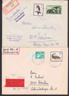 Delcampe - Zweite Gewichsstufe Zwei Brief Als R- Bzw. Eilbrief (2956, 2958) - Cartas & Documentos