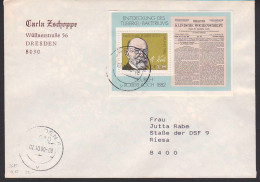 Delcampe - Robert Koch 1.- M Auf Brief (2685, Block 67) Vom 2.10.90 - Cartas & Documentos