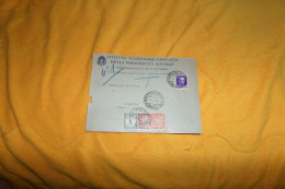 Delcampe - ENVELOPPE ANCIENNE DE 1936../ ITALIE ISTITVTO NAZIONALE FASCISTA DELLA PREVIDENZA SOCIALE GALLIERA VENETA + TIMBRES TAXE - Marcophilia