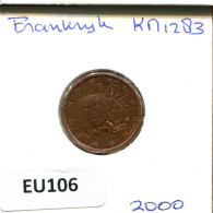 Delcampe - 2 EURO CENTS 2000 FRANKREICH FRANCE Französisch Münze #EU106 - France