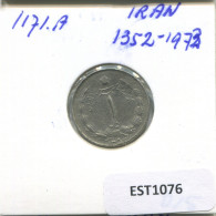 Delcampe - IRAN 1 RIAL 1973 Islamisch Münze #EST1076 - Iran