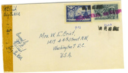 Delcampe - Circa 1944: US Brig Gen Crist-US Military Attache-Moscow-Sc# 860A, 982 (60k) Cover By Diplomatic Pouch To Washington DC, - Covers & Documents