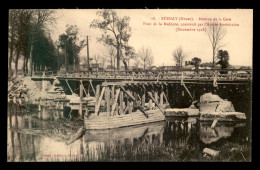 Delcampe - 55 - STENAY - AVENUE DE LA GARE - PONT DE LA REDOUTE CONSTRUIT PAR LES AMERICAINS EN 1918 -  EDITEUR LEBLANC - Stenay