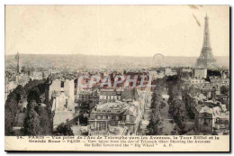 Delcampe - Paris 8 - Vue Prise De L'Arc De Triomphe Vers Les Avenues Tour Eiffel - Eiffe Tower - Grande Roue - CPA - Paris (08)