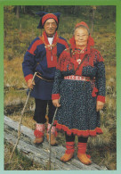 Delcampe - Finland Utsjoki Sami Elderly Couple Traditional Summer Costumes #SDS226 - Werbepostkarten