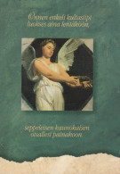 Delcampe - Finland Havis Romantics Angel Golden Wings Blessing Wreath Unposted #SDS191 - Werbepostkarten
