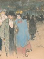 Delcampe - Finland Art Steinlen After Evening At Theatre Paris Night Unposted #SDS180 - Theater