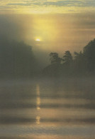 Delcampe - Finland Atmospheric Misty Finnish Lake Scene With Sunrise Or Unposted #SDS170 - Werbepostkarten