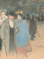 Delcampe - Finland Wäinö Aaltonen Museum Art Steinlen After Evening Unposted #SDS117 - Theater