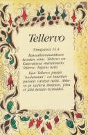 Delcampe - Finland Finnish Name Day Tellervo From Kalevala Forest Maiden Unposted #SDS111 - Werbepostkarten