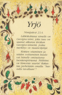 Delcampe - Finland Name Day Yrjö George Character Traits Decorative Art Unposted #SDS100 - Werbepostkarten