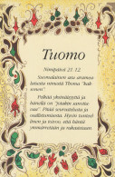 Delcampe - Finland Tuomo Finnish Name Day Card With Meaning And Unposted #SDS101 - Werbepostkarten